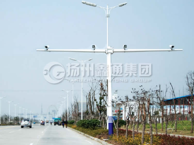 DJG-004，電子警察桿，T型八棱電警桿